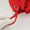 PRADA Pouch Nylon 2Set Red Black Auth bs28341-15