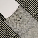 HERMES Her Line Tote Bag Canvas 2Set Gray Black Silver Auth bs28344-11