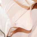 HERMES Bolide Pouch Canvas 2Set Beige Red Silver Auth bs28345-10