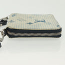 LOUIS VUITTON Monogram Watercolor Zippy Compact Wallet Blue M80461 Auth bs28348-4