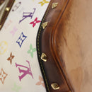 LOUIS VUITTON Monogram Multicolor Alma Hand Bag White M92647 LV Auth bs28368-15