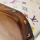 LOUIS VUITTON Monogram Multicolor Alma Hand Bag White M92647 LV Auth bs28368-16