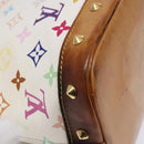 LOUIS VUITTON Monogram Multicolor Alma Hand Bag White M92647 LV Auth bs28368-17