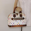 LOUIS VUITTON Monogram Multicolor Alma Hand Bag White M92647 LV Auth bs28368-23