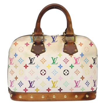 LOUIS VUITTON Monogram Multicolor Alma Hand Bag White M92647 LV Auth bs28368 - 0