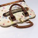 LOUIS VUITTON Monogram Multicolor Alma Hand Bag White M92647 LV Auth bs28368-6