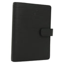 LOUIS VUITTON Epi Agenda MM Day Planner Cover Black R20042 LV Auth bs28377-1