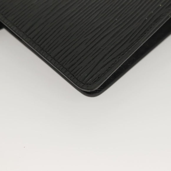 LOUIS VUITTON Epi Agenda MM Day Planner Cover Black R20042 LV Auth bs28377