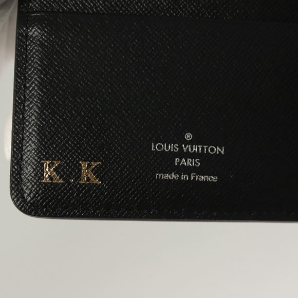 LOUIS VUITTON Epi Agenda MM Day Planner Cover Black R20042 LV Auth bs28377