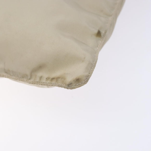 PRADA Umhängetasche Nylon Beige Auth bs28381