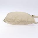 PRADA Shoulder Bag Nylon Beige Auth bs28381-3