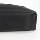 PRADA Hand Bag Nylon Leather 2way Black Silver Auth bs28384-17