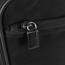 PRADA Hand Bag Nylon Leather 2way Black Silver Auth bs28384-25