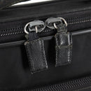 PRADA Hand Bag Nylon Leather 2way Black Silver Auth bs28384-27