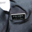 PRADA Hand Bag Nylon Leather 2way Black Silver Auth bs28384-35