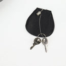 PRADA Hand Bag Nylon Leather 2way Black Silver Auth bs28384-37