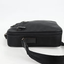 PRADA Hand Bag Nylon Leather 2way Black Silver Auth bs28384-5