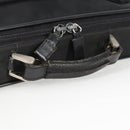 PRADA Hand Bag Nylon Leather 2way Black Silver Auth bs28384-8