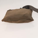 PRADA Shoulder Bag Nylon Leather 2Set Khaki Brown Auth bs28388-14