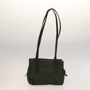 PRADA Shoulder Bag Nylon Leather 2Set Khaki Brown Auth bs28388-3