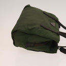 PRADA Shoulder Bag Nylon Leather 2Set Khaki Brown Auth bs28388-4