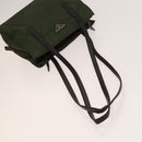 PRADA Shoulder Bag Nylon Leather 2Set Khaki Brown Auth bs28388-5