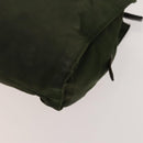 PRADA Shoulder Bag Nylon Leather 2Set Khaki Brown Auth bs28388-8