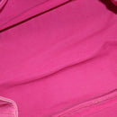 PRADA Canapa GM Hand Bag Canvas Pink Gold Auth bs28390-9