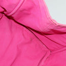 PRADA Canapa GM Hand Bag Canvas Pink Gold Auth bs28390-20