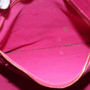 PRADA Canapa GM Hand Bag Canvas Pink Gold Auth bs28390-22