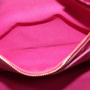 PRADA Canapa GM Hand Bag Canvas Pink Gold Auth bs28390-23