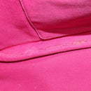 PRADA Canapa GM Hand Bag Canvas Pink Gold Auth bs28390-10