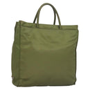 PRADA Tote Bag Nylon Khaki Auth bs28394-1