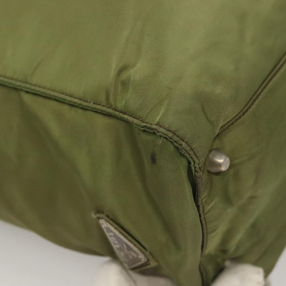 PRADA Tote Bag Nylon Khaki Auth bs28394