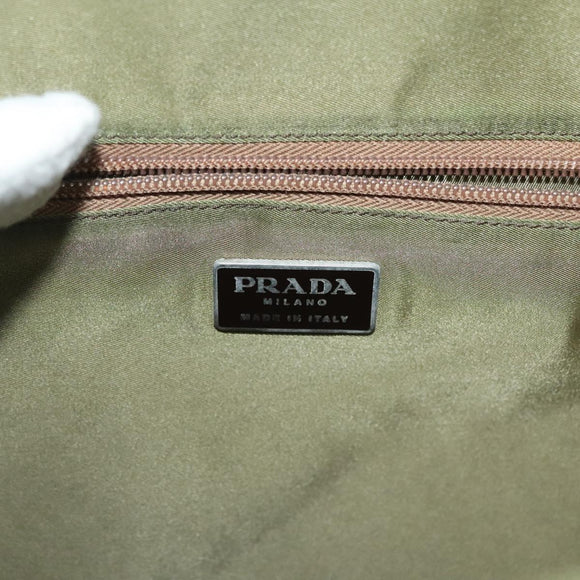 PRADA Tote Bag Nylon Khaki Auth bs28394
