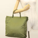 PRADA Tote Bag Nylon Khaki Auth bs28394-22