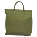 PRADA Tote Bag Nylon Khaki Auth bs28394-2