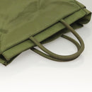 PRADA Tote Bag Nylon Khaki Auth bs28394-7
