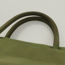 PRADA Tote Bag Nylon Khaki Auth bs28394-9