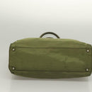 PRADA Tote Bag Nylon Khaki Auth bs28394-5