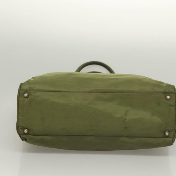 PRADA Tote Bag Nylon Khaki Auth bs28394