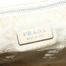 PRADA Tote Bag Nylon Leather Beige Auth bs28396-19