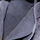 CHANEL Choco Bar Shoulder Bag Cotton Black Gold CC Auth bs28407-23