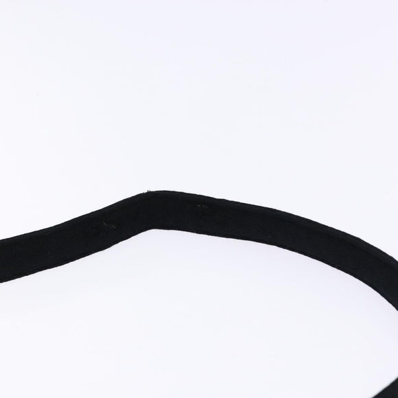 CHANEL Choco Bar Shoulder Bag Cotton Black Gold CC Auth bs28407