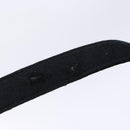 CHANEL Choco Bar Shoulder Bag Cotton Black Gold CC Auth bs28407-9