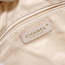 CHANEL Wide Stretch Shoulder Bag Leather Violet Silver CC Auth bs28413-17