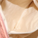 CHANEL Wide Stretch Shoulder Bag Leather Violet Silver CC Auth bs28413-20