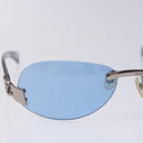 CHANEL Sunglasses Plastic Blue CC Auth bs28414-6