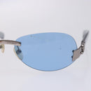 CHANEL Sunglasses Plastic Blue CC Auth bs28414-7