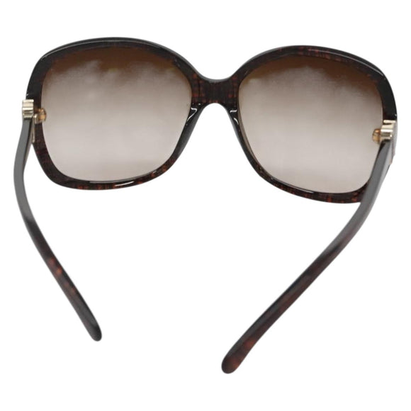 CHANEL Sunglasses Plastic Brown CC Auth bs28417